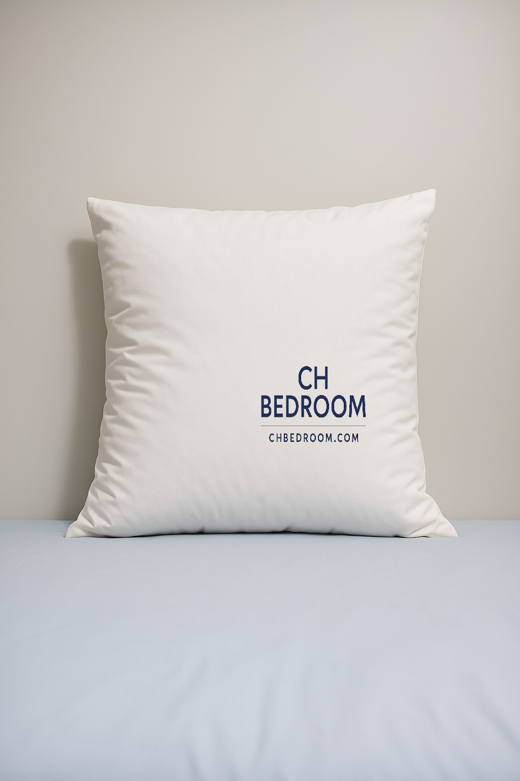 White couch and sodfa pillow with 'CH BEDROOM' text on a gray surface #canadapillows #canadasofapillows #canadacouchpillows #pillowsincanada #bedroompillows #canadaproducts #buypillowsincanada