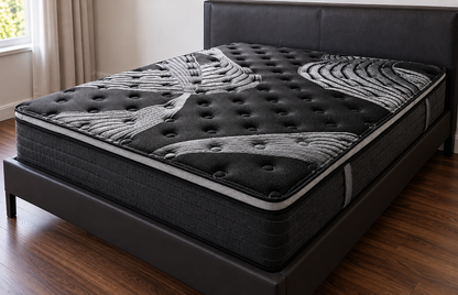 Matelas double hybride en mousse à mémoire de forme et ressorts ensachés