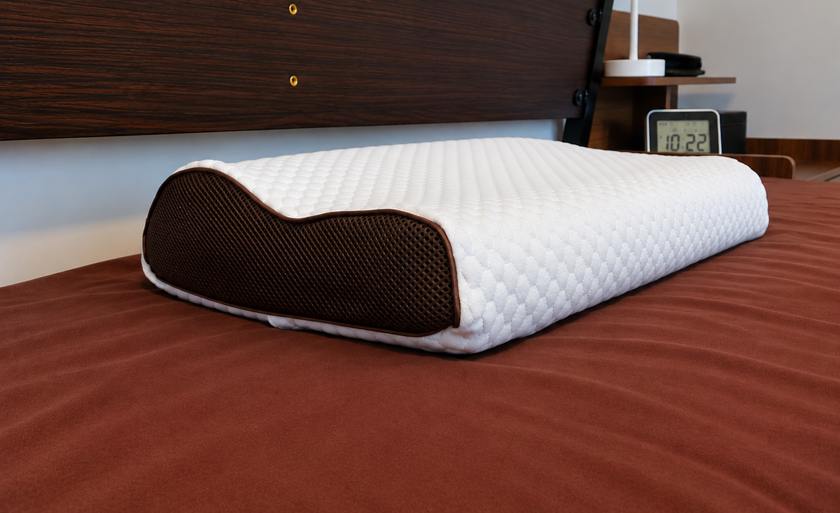Oreiller ergonomique à mémoire de forme pour soutien cervical – Soutien orthopédique pour le cou | CH Chambre à coucher