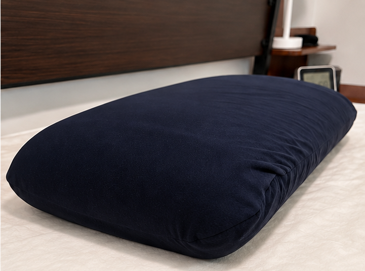 Orthopedic Memory Foam Pillow with Bamboo Cover + 2 Cotton Pillowcases