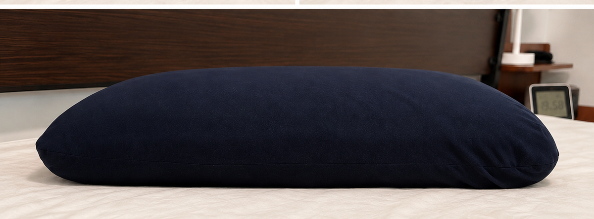 Orthopedic Memory Foam Pillow with Bamboo Cover + 2 Cotton Pillowcases